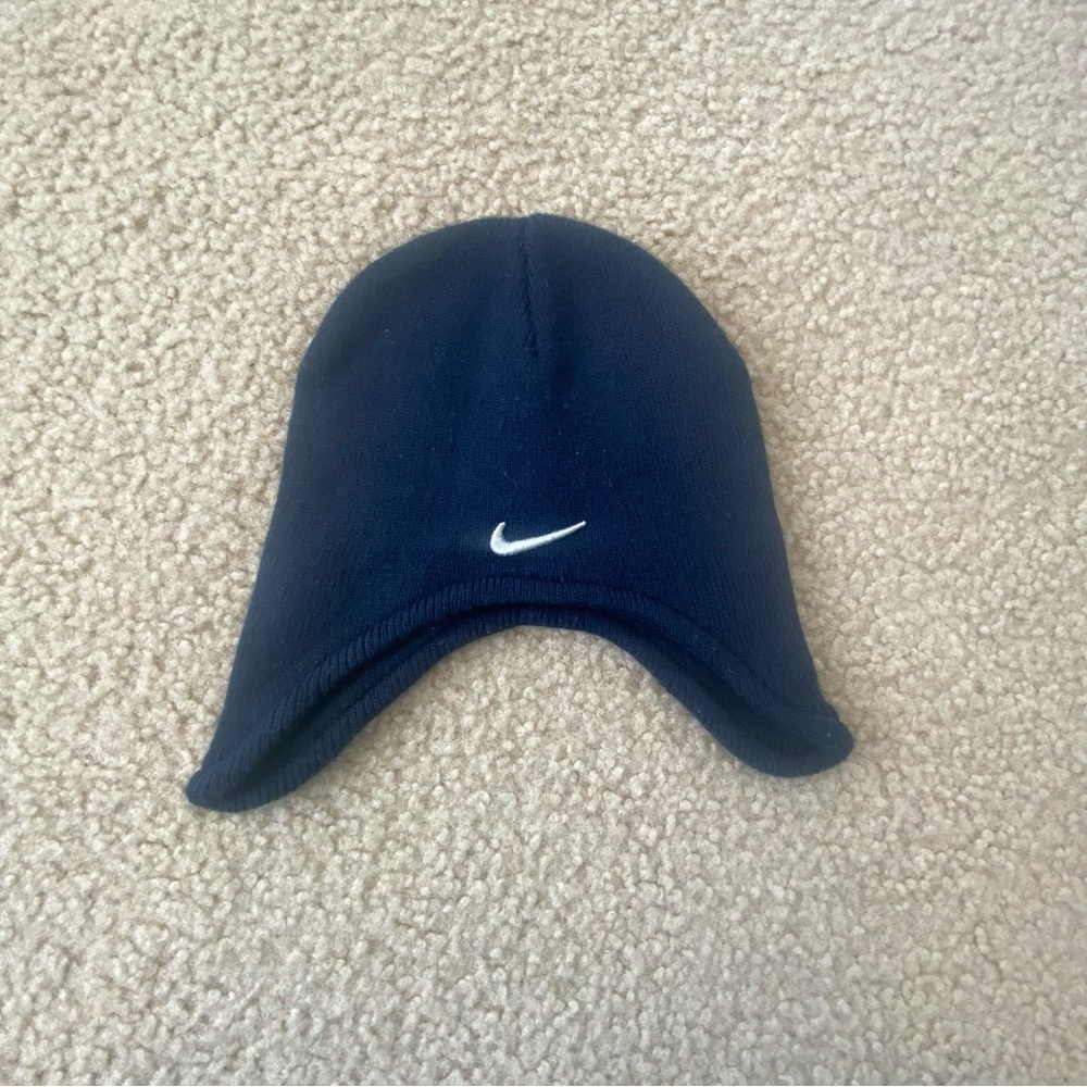 Nike Little Boys Navy Blue Winter Hat Size Toddler